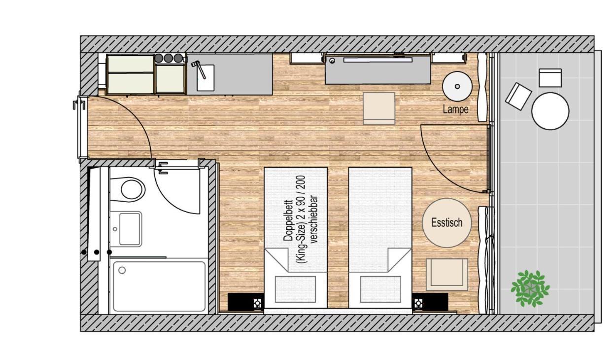 Boardinghouse Das Rundum Bad Reichenhall Szoba fotó